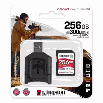 Kingston 256 GB SDXC React Plus + Lesegerät