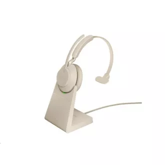 Jabra Headset mit Ständer Evolve2 65, Link 380c MS, mono, beige - Unverpackt Jabra Headset mit Ständer Evolve2 65, Link 380c MS, mono, beige - Unverpackt