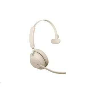 Jabra Evolve2 65 Headset, Link 380c MS, mono, beige Jabra Evolve2 65 Headset, Link 380c MS, mono, beige