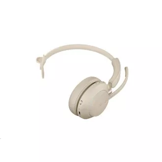 Jabra Evolve2 65 Headset, Link 380c MS, mono, beige Jabra Evolve2 65 Headset, Link 380c MS, mono, beige