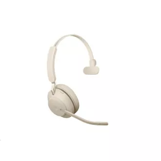 Jabra Evolve2 65 Headset, Link 380a MS, mono, beige Jabra Evolve2 65 Headset, Link 380a MS, mono, beige