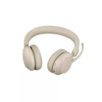 Jabra Evolve2 65 Headset, Link 380c MS, Stereo, beige