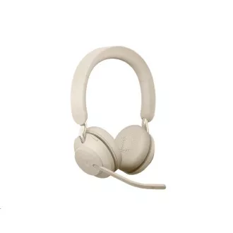 Jabra Headset mit Ständer Evolve2 65, Link 380a MS, Stereo, beige Jabra Headset mit Ständer Evolve2 65, Link 380a MS, Stereo, beige