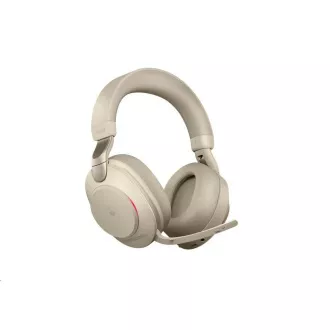 Jabra Headset mit Ständer Evolve2 85, Link 380c MS, Stereo, beige