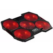 EVOLVEO Ania 14, Laptop-Kühlständer, rote Hintergrundbeleuchtung