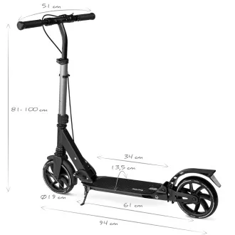 Klapproller MOVINO X-Way mit Hand- und Fußbremse, schwarz Klapproller MOVINO X-Way mit Hand- und Fußbremse, schwarz