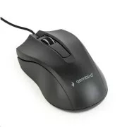 GEMBIRD Maus MUS-3B-01, kabelgebunden, optisch, 1000 dpi, USB, schwarz