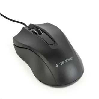 GEMBIRD Maus MUS-3B-01, kabelgebunden, optisch, 1000 dpi, USB, schwarz