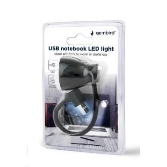 GEMBIRD USB Laptoplampe, flexibel, schwarz