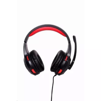 GEMBIRD Kopfhörer mit Mikrofon GHS-U-5.1-01, Gaming, 5.1 Surround, schwarz-rot, USB
