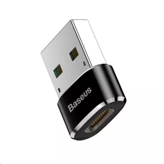 Baseus USB-Stecker auf USB-C-Buchse Adapter 3A, OTG, schwarz