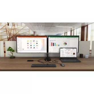 tec USB-C Dual Display Dockingstation, Stromversorgung 100 W tec USB-C Dual Display Dockingstation, Stromversorgung 100 W