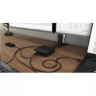 tec USB-C Dual Display Dockingstation, Stromversorgung 100 W tec USB-C Dual Display Dockingstation, Stromversorgung 100 W