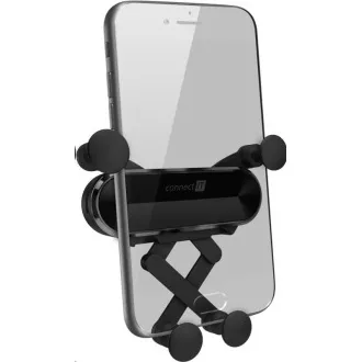CONNECT IT InCarz SPIDER Universal Autohalterung, für Kühlergrill, schwarz-silber