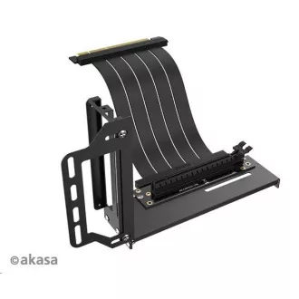 AKASA RISER BLACK PRO, Vertikaler GPU-Halter + Premium PCIe 3.0 Riser-Kabel AKASA RISER BLACK PRO, Vertikaler GPU-Halter + Premium PCIe 3.0 Riser-Kabel