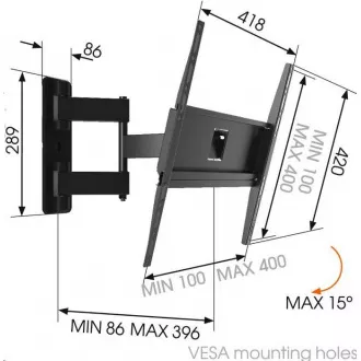 Vogel's MA3040 - TV-Arm 3 Gelenke S