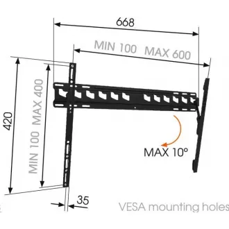 Vogel's MA4010 - TV-Halter mit Neigung L