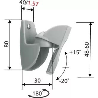 Vogel's VLB500 B - universeller Lautsprecherhalter bis 5 kg, schwarz