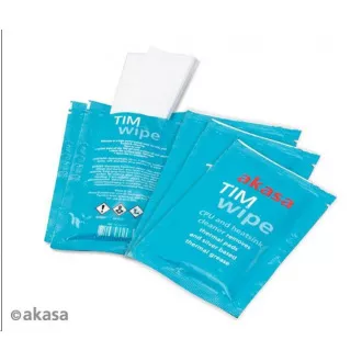 AKASA Reinigungstücher AK-TCW-03, Set mit 5 Tüchern + 1x 5g AK-455, feucht, Citrus, für Reinigungsmaschinen, Tabelle. Karte