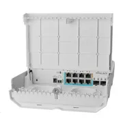 MikroTik CSS610-1Gi-7R-2S OUT Reverse PoE Switch, 8x Gigabit, 2x SFP , 1x PoE out, 7x PoE in, 56Gbps
