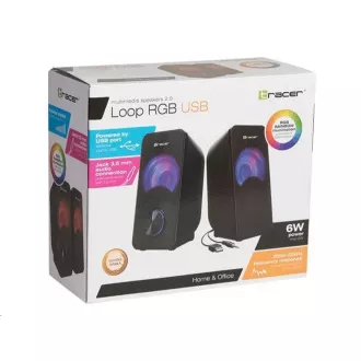TRACER Lautsprecher Loop 2.0, RGB, schwarz, USB