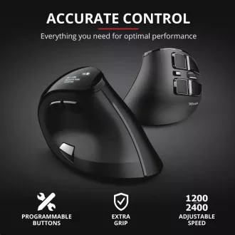 TRUST ergonomische Maus Voxx Wiederaufladbare ergonomische kabellose Maus TRUST ergonomische Maus Voxx Wiederaufladbare ergonomische kabellose Maus