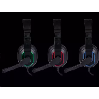 TRACER Gaming-Kopfhörer mit Mikrofon BATTLE Radian RGB FLOW