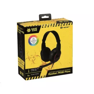 TRACER Gaming-Kopfhörer mit Mikrofon BATTLE Radian RGB FLOW