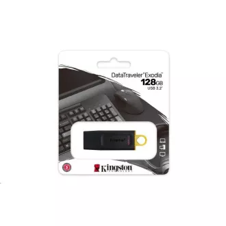 Kingston 128GB USB3.2 Gen1 DataTraveler Exodia (Schwarz + Gelb)