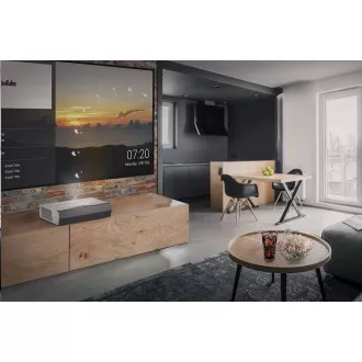 Optoma Laserprojektionsfernseher CinemaX P2 (DLP, LASER, FULL 3D, UHD, 3 000 ANSI, HDMI, RJ45, 2x10W Lautsprecher)