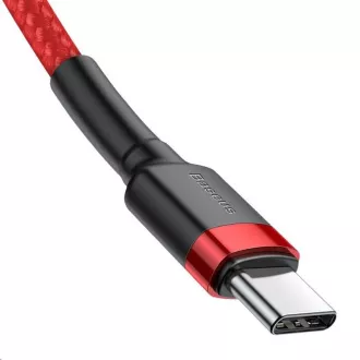Baseus Cafule Serie Lade-/Datenkabel USB-C auf USB-C PD2.0 60W Flash 2m, rot
