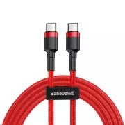 Baseus Cafule Serie Lade-/Datenkabel USB-C auf USB-C PD2.0 60W Flash 1m, rot