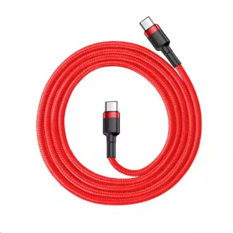 Baseus Cafule Serie Lade-/Datenkabel USB-C auf USB-C PD2.0 60W Flash 1m, rot