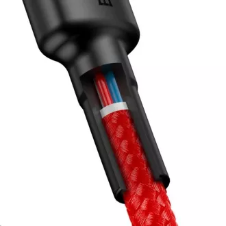 Baseus Cafule Serie Lade-/Datenkabel USB-C auf USB-C PD2.0 60W Flash 1m, rot
