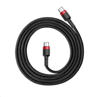 Baseus Cafule Serie Lade-/Datenkabel USB-C auf USB-C PD2.0 60W Flash 1m, rot-schwarz