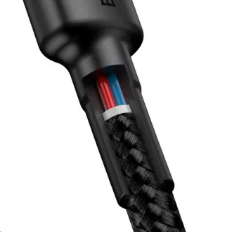 Baseus Cafule Serie Lade-/Datenkabel USB-C auf USB-C PD2.0 60W Flash 1m, rot-schwarz