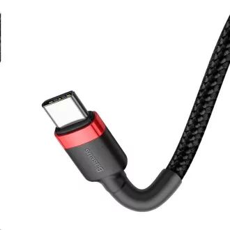Baseus Cafule Serie Lade-/Datenkabel USB-C auf USB-C PD2.0 60W Flash 1m, rot-schwarz