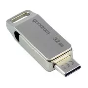 GOODRAM Flash Disk 32GB ODA3, USB 3.2, silber