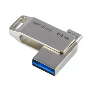 GOODRAM Flash Disk 64GB ODA3, USB 3.2, silber