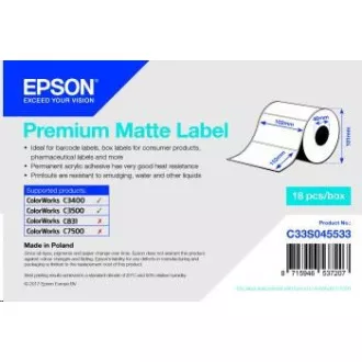 Epson Etikettenrolle, Normalpapier, 102x152mm