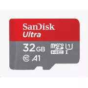 SanDisk MicroSDXC 32GB Ultra Karte (120 MB/s, A1 Klasse 10 UHS-I, Android) + Adapter