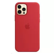 APPLE iPhone 12/12 Pro Silikonhülle mit MagSafe - (PRODUKT) Rot