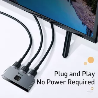 Baseus Matrix HDMI Splitter 2in1 / 1v2 grau