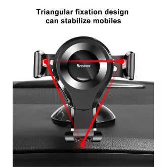 Baseus Osculum Type Gravity Autohalterung (Armaturenbrett), schwarz