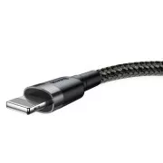 Baseus Cafule USB Lade-/Datenkabel für Lightning 2, 4A 0,5m, grau-schwarz