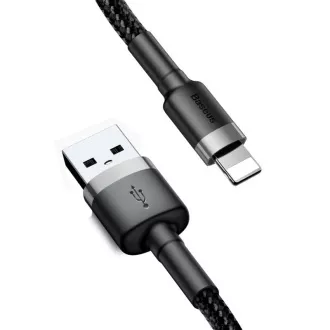 Baseus Cafule USB Lade-/Datenkabel für Lightning 2, 4A 0,5m, grau-schwarz Baseus Cafule USB Lade-/Datenkabel für Lightning 2, 4A 0,5m, grau-schwarz