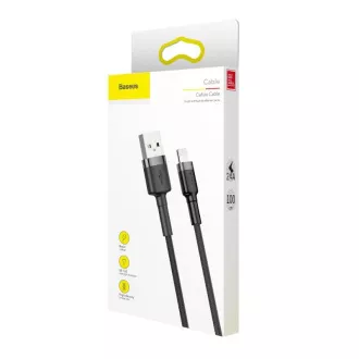 Baseus Cafule USB Lade-/Datenkabel für Lightning 2, 4A 0,5m, grau-schwarz Baseus Cafule USB Lade-/Datenkabel für Lightning 2, 4A 0,5m, grau-schwarz