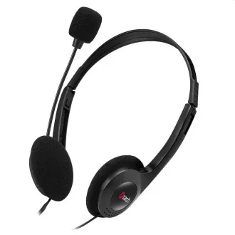 C-TECH Kopfhörer mit Mikrofon MHS-03E, schwarz C-TECH Kopfhörer mit Mikrofon MHS-03E, schwarz