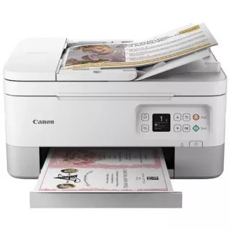 Canon PIXMA Drucker TS7451 weiß - Farbe, MF (Drucken, Kopieren, Scannen, Cloud), Duplex, USB, Wi-Fi, Bluetooth Canon PIXMA Drucker TS7451 weiß - Farbe, MF (Drucken, Kopieren, Scannen, Cloud), Duplex, USB, Wi-Fi, Bluetooth