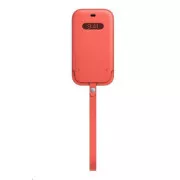 APPLE iPhone 12 | 12 Pro Lederhülle mit MagSafe - Pink Citrus
